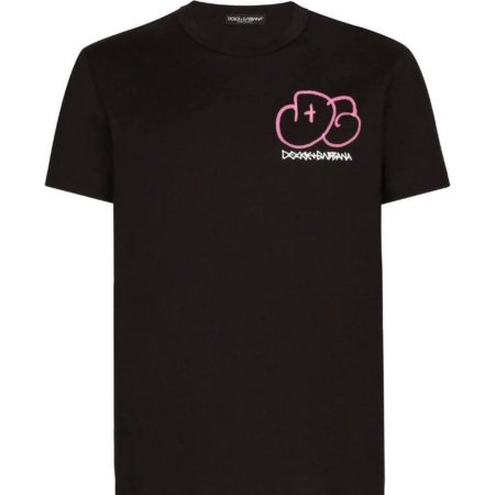 بلوز D&G طباعة على الصدر والظهر